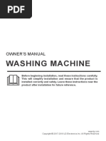 Washing Machine: Owner'S Manual