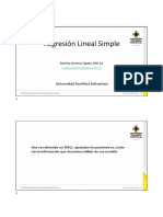 Regresión Lineal Simple: Estimación de Intervalos de Confianza e Interpretación
