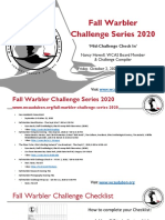 WCAS Presentation Fall Warbler Series 2020 Mid Challenge Check in