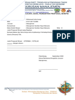 Formulir Pengajuan Judul Persiapan Proposal Skripsi (Mohamad Indra Israqi NIM - 01011281722086) PDF