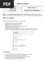 What Is HTML?: Kids Tutorial