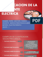 CLASIFICACION DE LA CORRIENTE ELECTRICA Yes t2