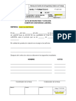 Formato de Acta de Escrutinio y Votación Del Comité de Convivencia Laboral