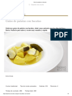 Guiso de Patatas Con Bacalao