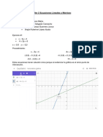 Tarea 2 Sistema de Ecuaciones Geogebra