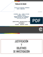 Tematica Construccion de Justificacion y Objetivos de Investigacion PDF