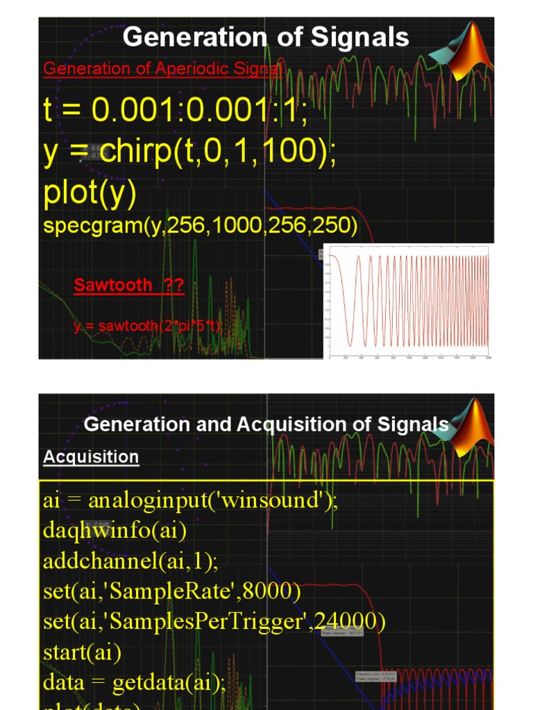 Signal Generation and Acquisition Techniques | PDF