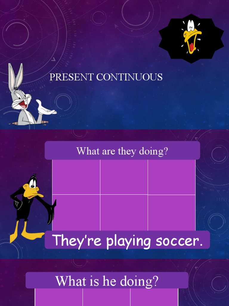 Present Continuous in Sports Activities | PDF