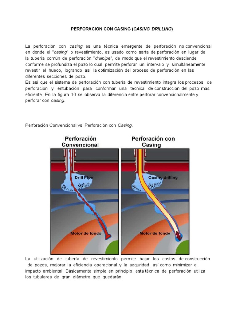 Perforación Eficiente con Casing | PDF | Petróleo | Bolivia