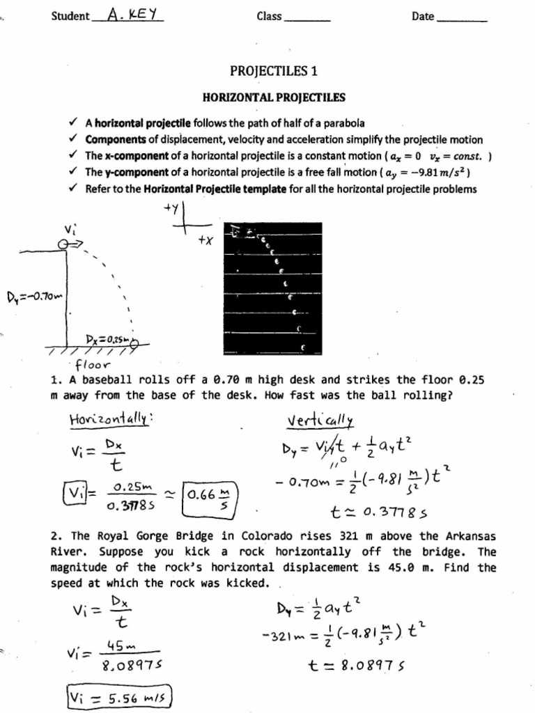 Horizontal Projectile Problems | PDF | Physical Phenomena | Physics