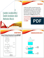 364609240220perhitungan Ketersediaan Air (Water Availavility) Debit Andalan Dan Metoda Mock 1920