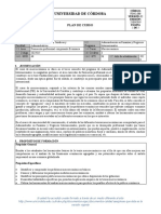 Plan de curso de Macroeconomía para Administración en Finanzas