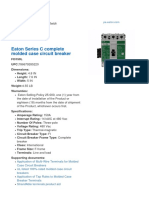 Eaton Series C Complete Molded Case Circuit Breaker