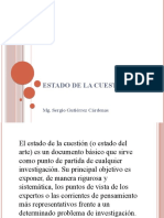 Estado Del Arte. Fundamentos Epistemologicos