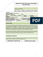 Plan de Curso Algebra Superior PDF