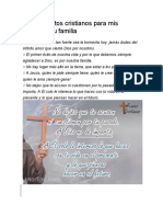 Pensamientos Cristianos para Mis Amigos y Su Familia