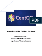 Manual Servidor SSH en Centos 6