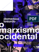 LOSURDO, Domenico. O Marxismo Ocidental - Como Nasceu, Como Morreu, Como Pode Renascer