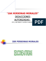 Deducciones ISR Personas Morales