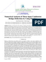 Numerical Analysis of Three Span Continuous Bridge Deflection by Using Rotation