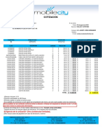 Cotización de accesorios electrónicos