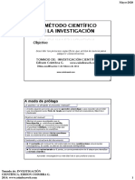 METODO CIENTIFICO Resumen. COIMBRA