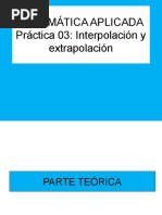 Matematica 03 Interpolacion y Extrapolacion