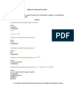 Codigos de Trasnforma de Laplace