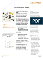 Data Sheet: Elcometer 108 Hydraulic Adhesion Testers
