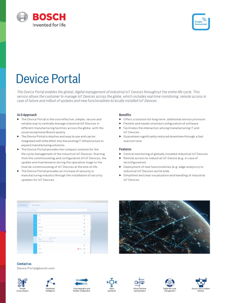 Device Portal: I4.0 Approach Benefits | PDF | Internet Of Things ...