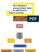 SOALAN 2: Nyatakan 3 Bidang Yang Terdapat Dalam Struktur KBSR Beserta Dengan Contohnya