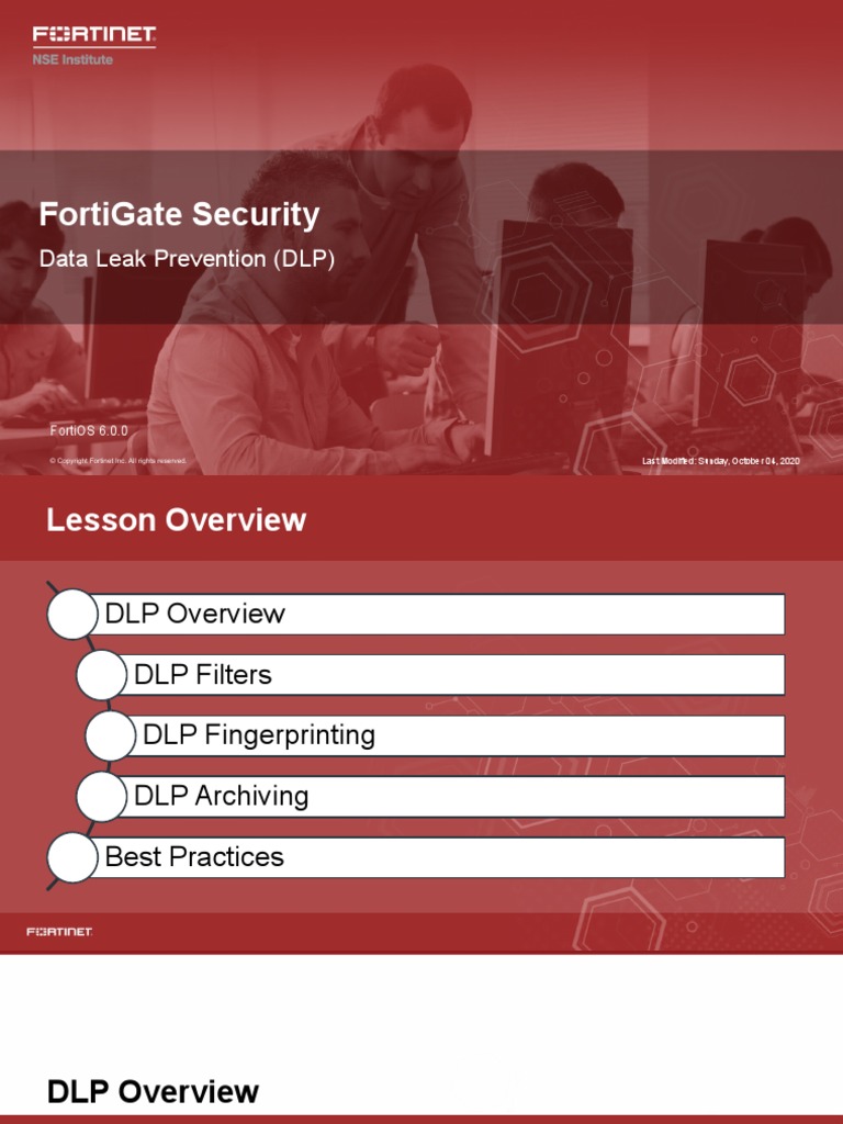 Fortigate Security Data Leak Prevention (DLP) PDF File Format