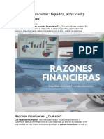 Razones Financieras