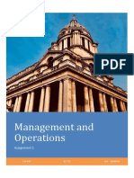 Management and Operations: Assignment 1