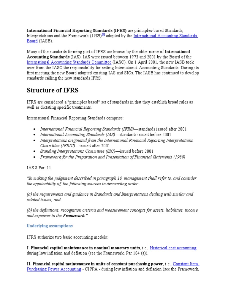 Understanding International Financial Reporting Standards | PDF ...