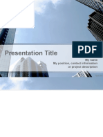 Presentation Title: My Name My Position, Contact Information or Project Description