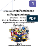 EPP4 - Q1 - Mod1 - Mga Kasanayan at Kaalaman Sa Paagtatanim NG Halamang Ornamental - Version 3