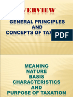 OVERVIEW General Principles and Concepts of Taxation Without Bar Questions