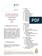 ISO 50001, Aplicación Del Sistema de La Gestión de La Energía Eléctrica