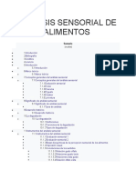 Análisis Sensorial de Alimentos