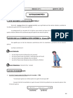 Estequiometría: Leyes de la combinación química