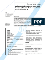 NBR 13716 1996 Equipamentos de Protecao Respiratória Máscara Autonôma de Ar Comprimido Com Circuito Aberto PDF
