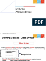 Topics: Class Definition Syntax Methods and Attributes Syntax