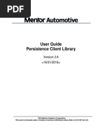 User Guide Persistence Client Library