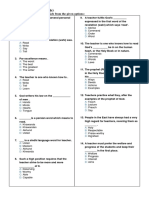 Chapter: Professions (MCQS) : Choose The Correct Answer For Each From The Given Options