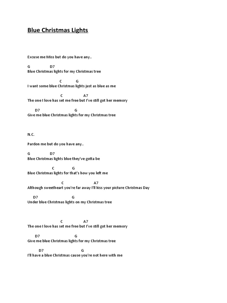 Blue Christmas Lights PDF