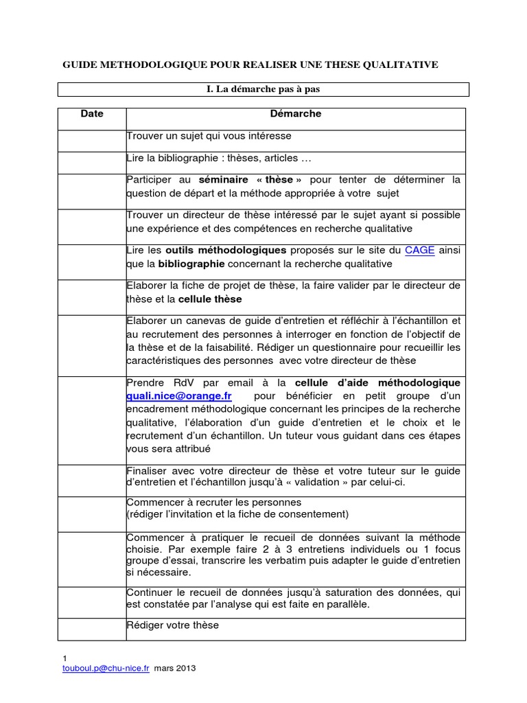 Guide These Quaitaive Pdf Pdf Echantillonnage Statistiques Pedagogie