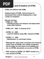 2.1 Origins and Evolution of HTML: © 2014 by Pearson Education