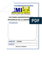 Factores geograficos y su influencia en la geopolitica (1)