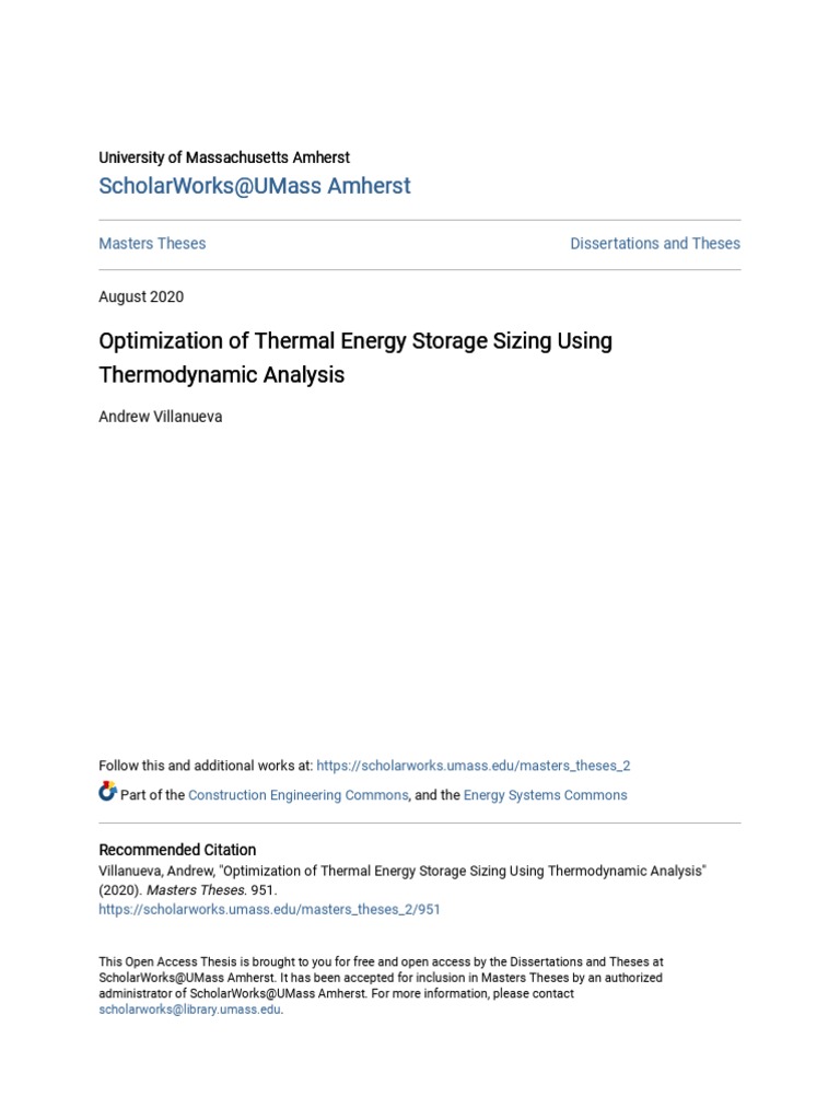 Thermal Energy Storage Optimization | PDF | Water Heating | Solar Energy